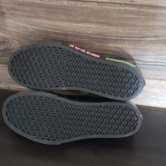New Vans Class Slip On‎ Morph Butterfly Black Platform Sneakers Glow in the Dark - Picture 10 of 11